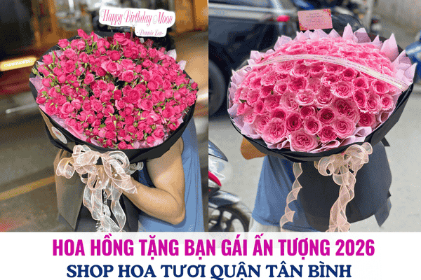 Top mẫu hoa hồng tặng bạn gái ấn tượng nhất 2026